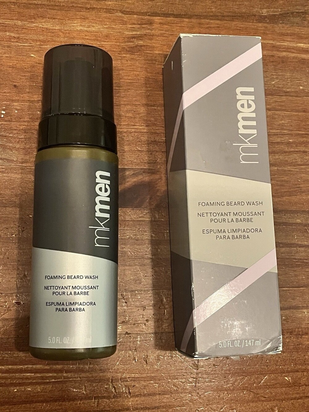 MARY KAY MK MEN FOAMING BEARD WASH CLEANSER ~~ 5.0 oz New In Box!!